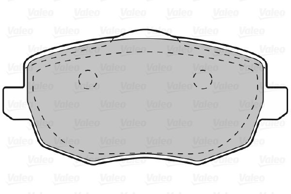VALEO Комплект тормозных колодок, дисковый тормоз 598761