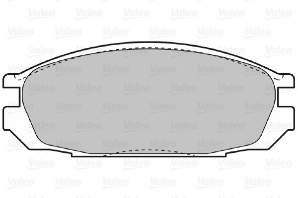 VALEO Комплект тормозных колодок, дисковый тормоз 598851