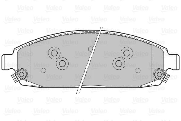 VALEO Piduriklotsi komplekt,ketaspidur 598872