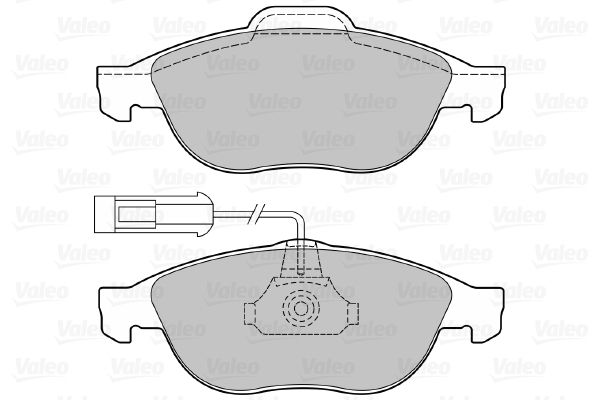 VALEO Комплект тормозных колодок, дисковый тормоз 598880