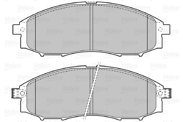 VALEO Комплект тормозных колодок, дисковый тормоз 598889