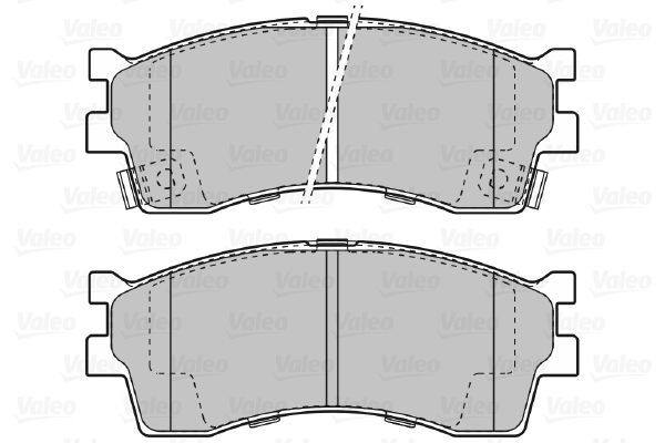 VALEO Piduriklotsi komplekt,ketaspidur 598910