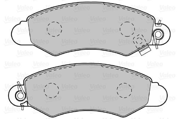 VALEO Комплект тормозных колодок, дисковый тормоз 598991