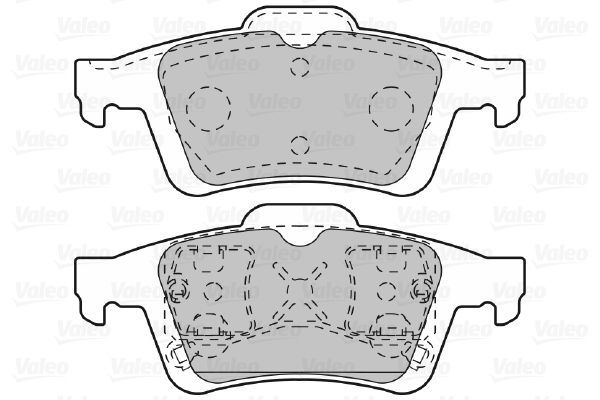 VALEO Piduriklotsi komplekt,ketaspidur 601005