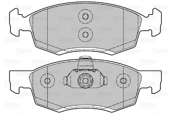 VALEO Piduriklotsi komplekt,ketaspidur 601017