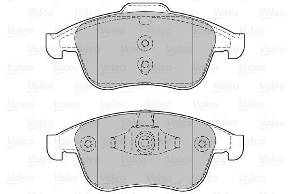 VALEO Piduriklotsi komplekt,ketaspidur 601066