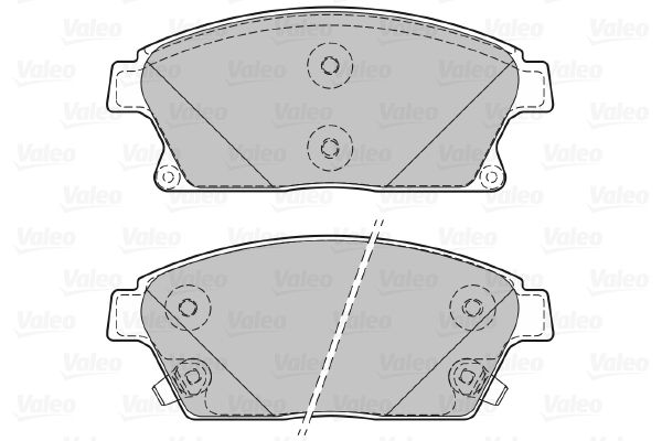 VALEO Piduriklotsi komplekt,ketaspidur 601070