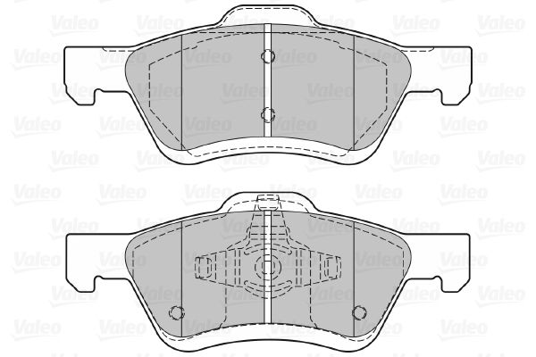 VALEO Комплект тормозных колодок, дисковый тормоз 601295
