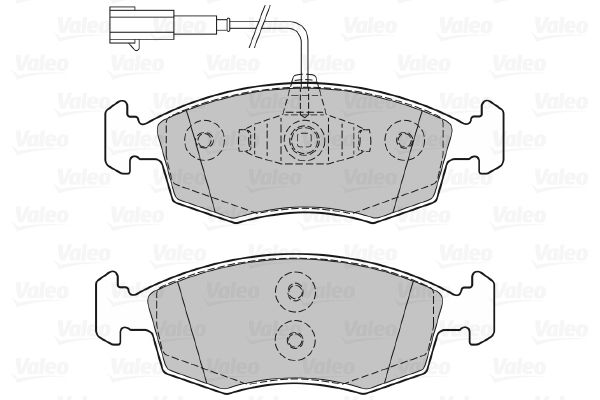 VALEO Piduriklotsi komplekt,ketaspidur 601298