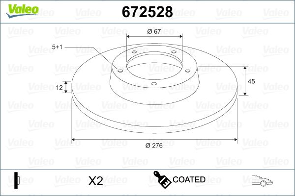 VALEO Piduriketas 672528