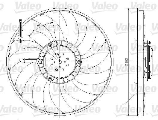 VALEO Вентилятор, охлаждение двигателя 696017