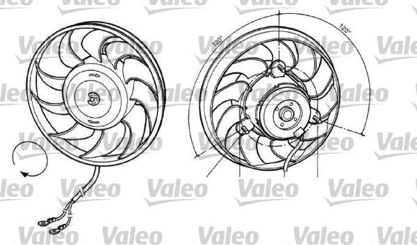 VALEO Ventilaator,mootorijahutus 696036