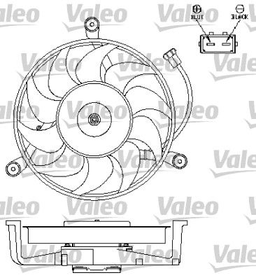 VALEO Ventilaator,mootorijahutus 696043