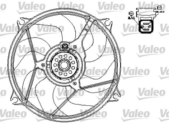 VALEO Вентилятор, охлаждение двигателя 696136