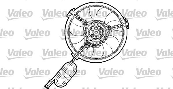 VALEO Вентилятор, охлаждение двигателя 698155