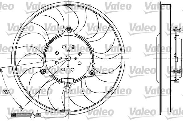 VALEO Ventilaator,mootorijahutus 698611