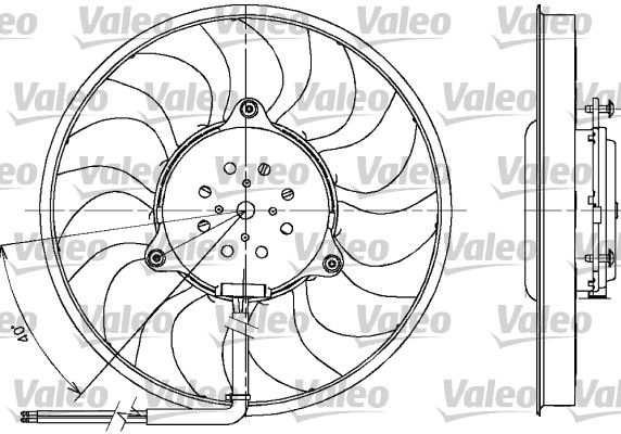 VALEO Ventilaator,mootorijahutus 698612