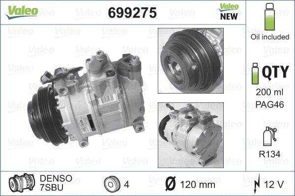 VALEO Kompressor,kliimaseade 699275