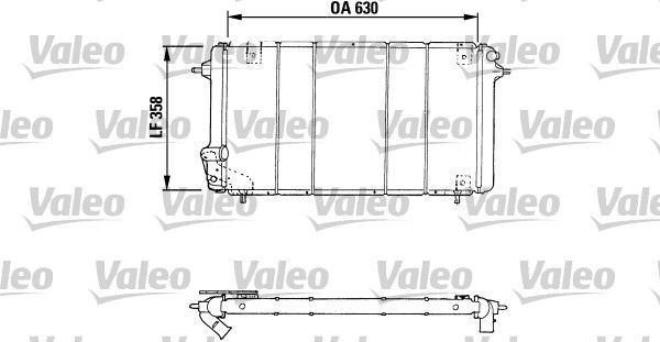 VALEO Radiaator,mootorijahutus 730047