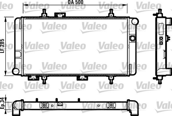 VALEO Radiaator,mootorijahutus 730175