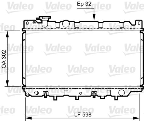 VALEO Radiaator,mootorijahutus 730241