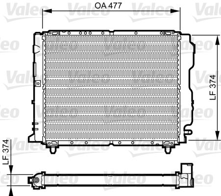 VALEO Радиатор, охлаждение двигателя 730319