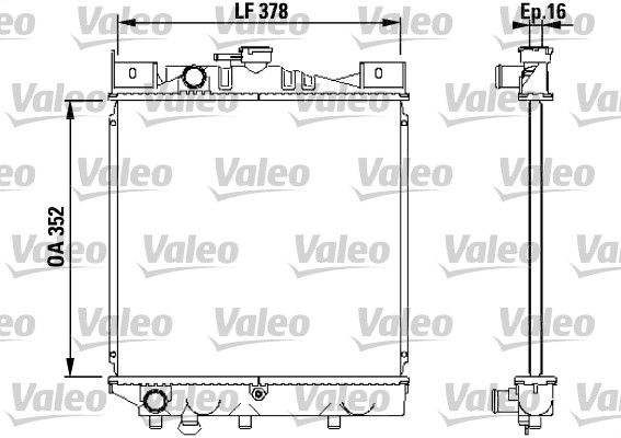 VALEO Radiaator,mootorijahutus 730456