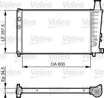 VALEO Radiaator,mootorijahutus 730494