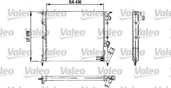 VALEO Radiaator,mootorijahutus 730499