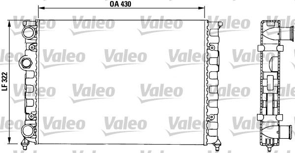 VALEO Радиатор, охлаждение двигателя 730503