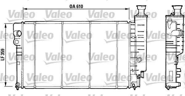 VALEO Радиатор, охлаждение двигателя 730506