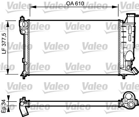 VALEO Radiaator,mootorijahutus 730508