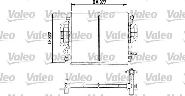 VALEO Радиатор, охлаждение двигателя 730952