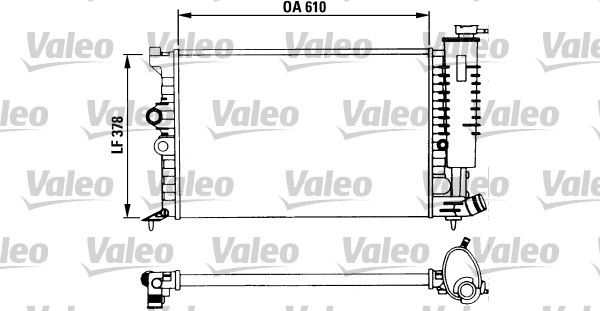 VALEO Radiaator,mootorijahutus 730957