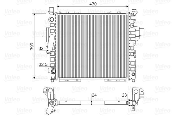 VALEO Radiaator,mootorijahutus 730969