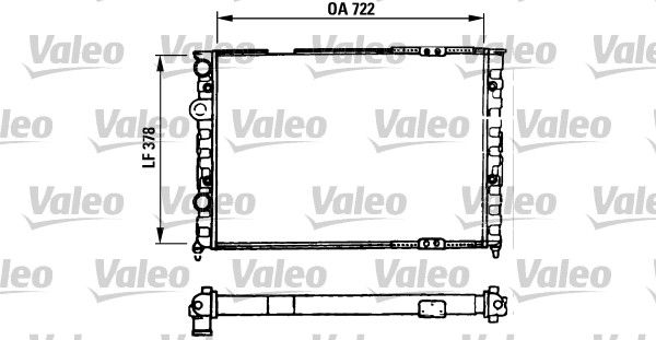 VALEO Радиатор, охлаждение двигателя 730971