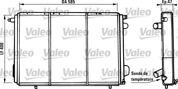 VALEO Radiaator,mootorijahutus 730973