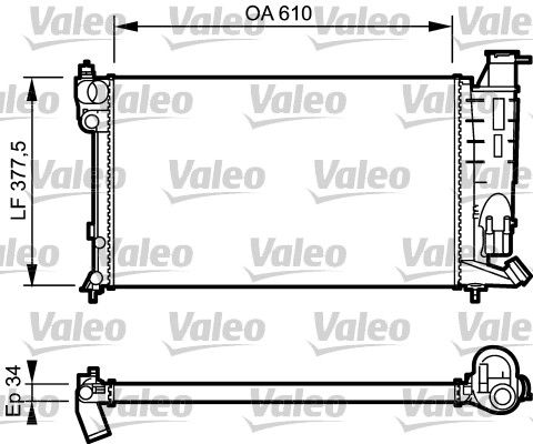 VALEO Radiaator,mootorijahutus 730983