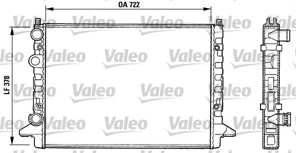 VALEO Radiaator,mootorijahutus 731008