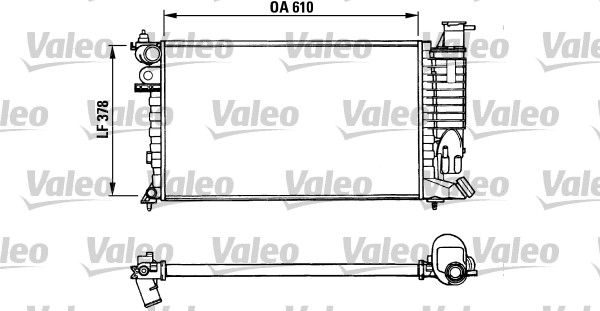 VALEO Radiaator,mootorijahutus 731010