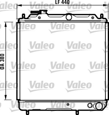 VALEO Radiaator,mootorijahutus 731056