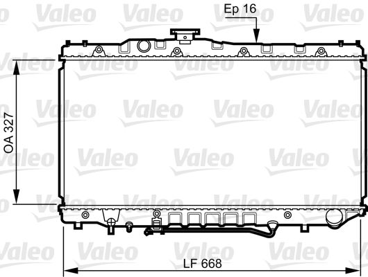 VALEO Radiaator,mootorijahutus 731110