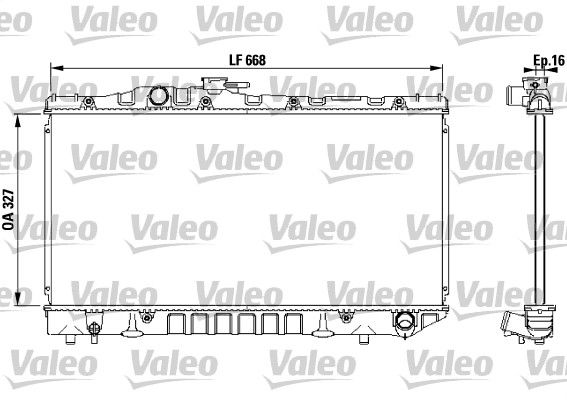 VALEO Радиатор, охлаждение двигателя 731115