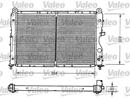 VALEO Радиатор, охлаждение двигателя 731159