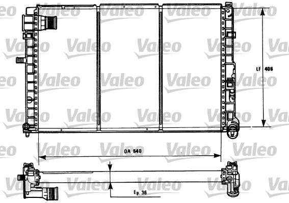 VALEO Radiaator,mootorijahutus 731185