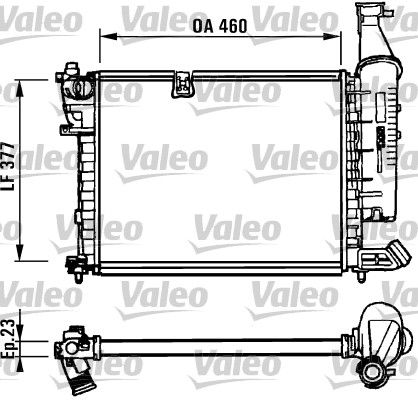 VALEO Radiaator,mootorijahutus 731295