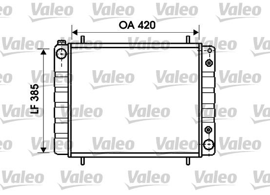 VALEO Radiaator,mootorijahutus 731406