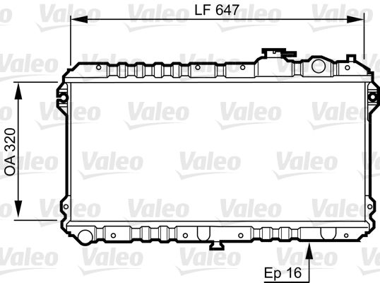 VALEO Radiaator,mootorijahutus 731437