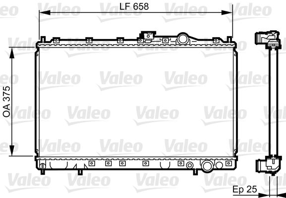 VALEO Radiaator,mootorijahutus 731451