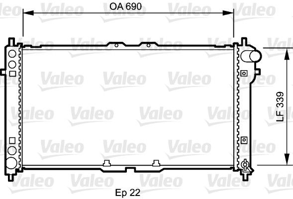 VALEO Radiaator,mootorijahutus 731472